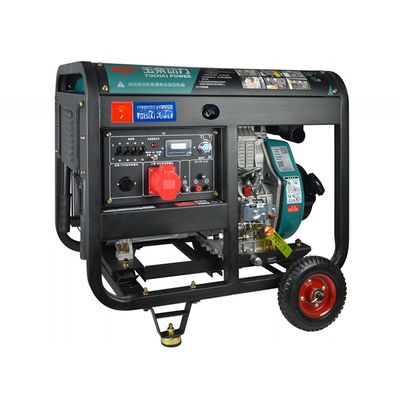 Générateur diesel de 10 KVA équipé d'un alternateur en cuivre à 100% et d'un démarrage électrique en courant continu de 24 V