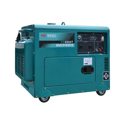 Générateur diesel silencieux de 5,6 KVA avec réglage automatique de la tension et longue durée de vie